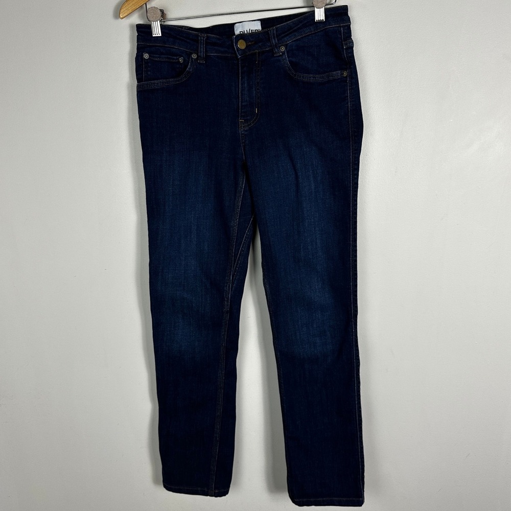 DUER Performance Slim Straight Blue Jeans Womens‎ Denim Size 28 x 32 Classic